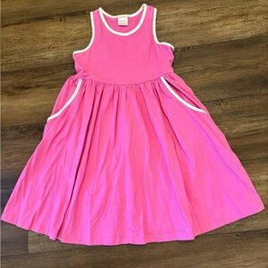 Hanna Andersson pink racer back dress size 8/130